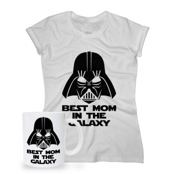 Zestaw dla Mamy koszulka + kubek Best Mom in the galaxy